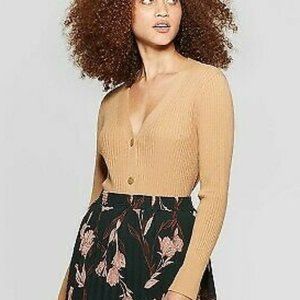 A New Day Women's Camel Cardigan Size M